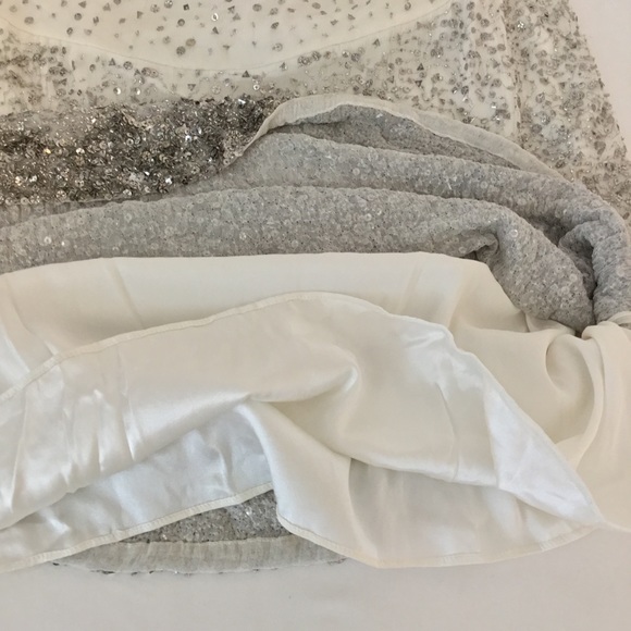 🎉HP🎉 NEW NWT Alice + Olivia Blaire Beaded Metallic Sequins Cocktail Dress SMALL - Picture 16 of 16